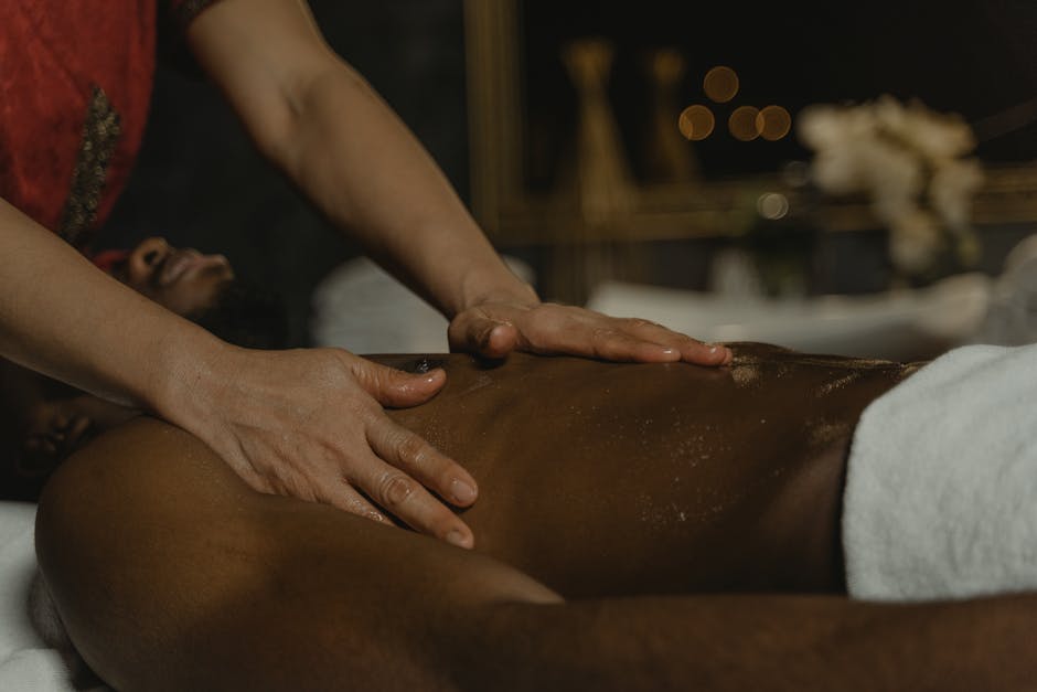 A soothing spa massage promoting relaxation and self-care in a serene setting.